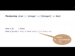 Standard functions over lists