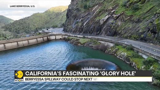 Lake Berryessa's famed Glory Hole Spillway is in full flow for the first time since 2019, funneling excess water into Putah Creek The 72-foot wide spillway, a key design feature since 1957, is back as the lake's water level rises Eric Njoka brings you this report | WION
