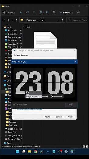 Reloj para Windows - Clock for Windows - Fliqlo