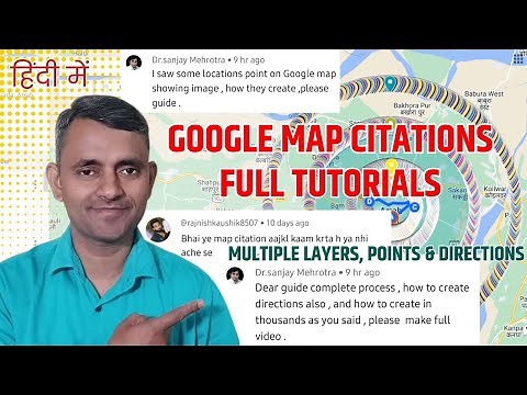 Google Map Citation Tutorial for GMB and Local SEO | Creating Multiple Layers, Points and Directions
