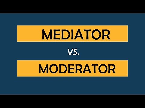 Difference between Mediator and Moderator