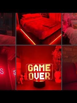 Red neon led lights room decor/Red light Aesthetic room decor/Room decor Aesthetic/red vibes