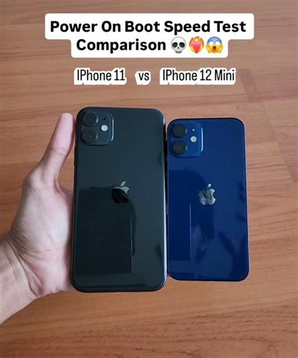 iPhone 11 vs iPhone 12 Mini⚡Ultimate Power On Boot Speed Test | Which iPhone Boots Faster?🔥 #shorts