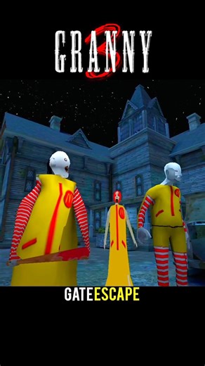 Granny 3 Mode Wala Game | Gate Escape 😱 #shorts #granny #gaming #gameplay