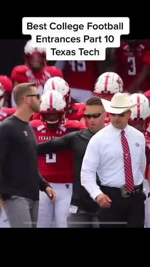 What an awesome entrance. Who do you want to see next? #greenscreen #fyp #collegefootball #texastech #texastechfootball #football #entrance