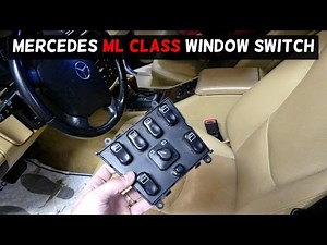 How to replace the window control panel of a Mercedes M-Class
