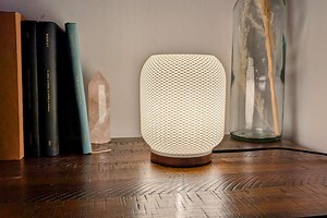 Wooden & 3D Printed Designer Table Lamp - Soft and Modern Lighting for Living Room, Bedroom or Office - Etsy Canada