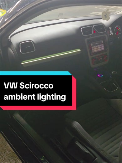 VW Scirocco 2010 Ambient Lighting Upgrade for Modern Interiors