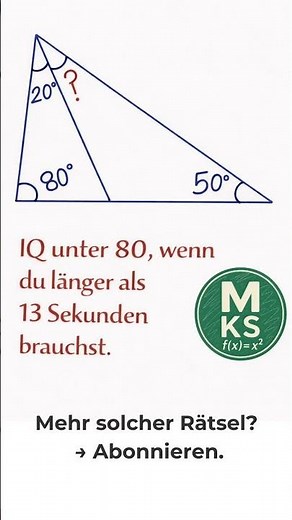 Nur 1 von 20 findet diesen Winkel 😳