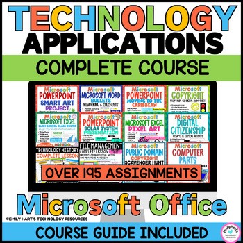 TECHNOLOGY APPLICATIONS COMPLETE COURSE - FULL YEAR COMPUTER BUNDLE - MICROSOFT
