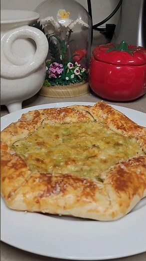 Cheesy Leek Gallette #recipe