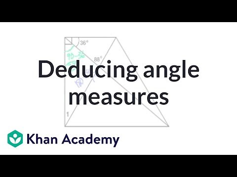 CA Geometry: Deducing angle measures | Angles and intersecting lines | Geometry | Khan Academy