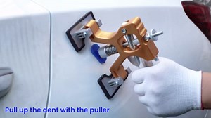 ZEUSFIRE Dent Puller Kit, Paintless Dent Removal Tools for Dent Repair, Car Dent Remover with Slide Hammer 2 in 1 T-bar, Golden Lifter, Dent Puller Tool for Car Auto Body SUV Damage, DIY Repair