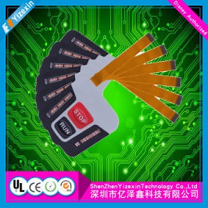 [Hot Item] Custom 3m Adhesive Push Button Membrane Keypad Waterproof Membrane Switch with LED