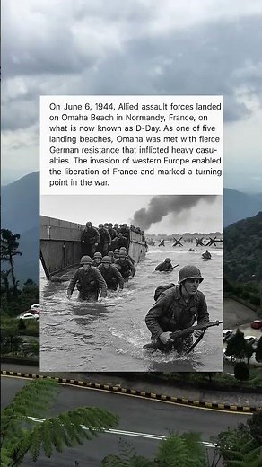 D-Day Landings on Omaha Beach, June 1944