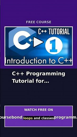 C++ Programming Tutorial for Beginners | Learn C++ from Scratch #Shorts