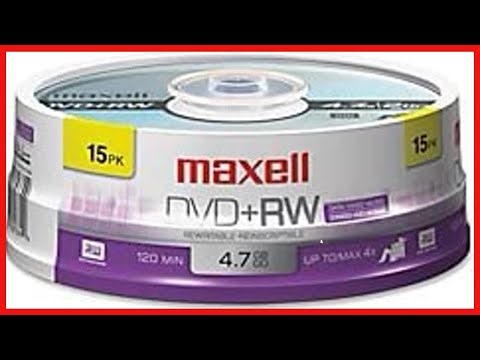 Maxell 634046 Rewritable Recording Format Superior Archival Life 4 7Gb DVD+RW Disc Archive