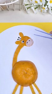 12K views · 46 reactions | 漣✨ Step by Step: Orange Giraffe Craft ✨ #fblifestyle #OrangeGiraffe #FruitArt #CuteCraft #CreativeDIY | paper craft ideas | Facebook