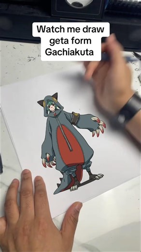 Watch Me Draw Geta | Gachiakuta #gachiakutaanime #animeeart #drawing