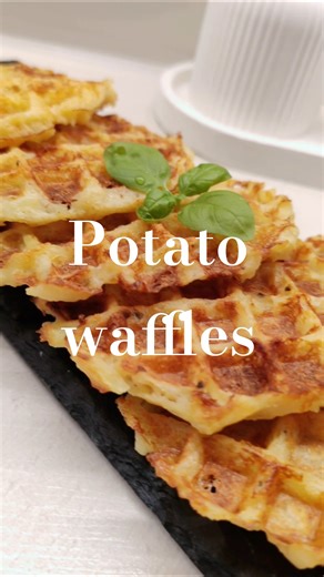 Cheap, Fast & Cheesy | Crispy Cheesy Potato Waffles #waffle #potato