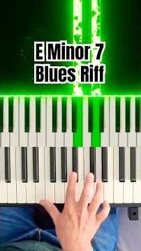 How to Play Blues Piano: Improvising with E Minor 7 Riff (Synesthesia Lesson)
