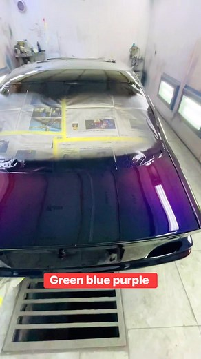Color green blue purple Renewing cars with distinctive colors and irresistible shine #candy #Viral #tuning #custom #camaleon #pintura #paint | Ahmed Elshafie