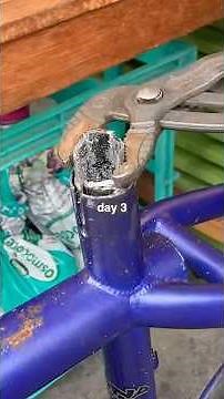 how to remove seat post - level: EXTREME #bike #mechanic