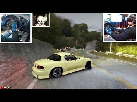 Mazda MX 5 Akagi Touge Rain Drift Run | Assetto Corsa VR