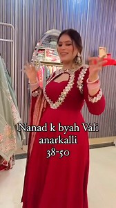 6.2K views · 23 reactions | Booking numbers 9065125000,9266644485 Pure georgette Anarkali 2 pc set with original mirror & heavy hand work on neck & sleeves with lining inside with pure banarasi dupatta 38-50,book now For more information & queries,Follow our Instagram page﫶 Our instagram page link https://www.instagram.com/aarfacreations?igsh=MXEwb3dwajczNW96OA== #Aarfa #kurti #premium #article #new #arrivals #buy #now | Aarfa Creations | Facebook