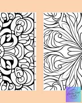 Digital Download Adult Coloring Book | 100 Patterns PNG Files for Relaxation & Creativity | Insta...