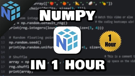 一小时速通Numpy！[Learn NumPy in 1 hour!]