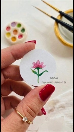 beautiful mini flower drawing #drawing #viral #flowers