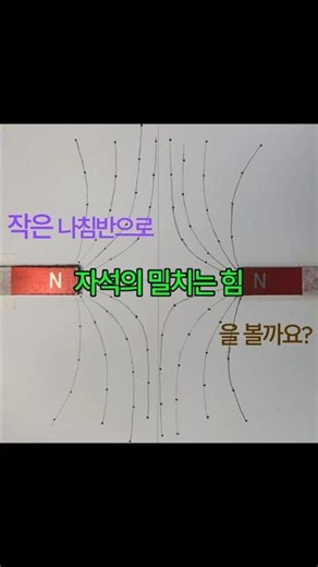 작은 나침반으로 자석의 밀치는 힘을 볼까요? #thesciencelab