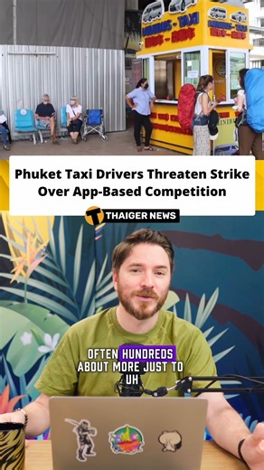 Taxi drivers in Phuket are threatening to stage a strike if authorities do not take action against what they describe as illegal ride-hail drivers operating through apps. They argue that unregistered vehicles and drivers are undercutting licensed operators and affecting their livelihoods. The group is calling for stronger enforcement of transport regulations and harsher penalties for those operating outside the law. There is concern that if a strike goes ahead, airport transfers and local travel