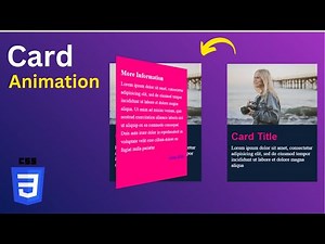 How To Make Flip Card Animation On Hover | HTML & CSS Tutorial