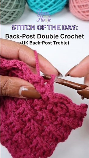 Back-Post Double Crochet | Crochet Made Easy by Yarn Over Hook