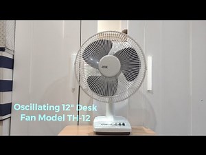 1997-98 SMC 12" Oscillating Desk Fan Model TH - 12