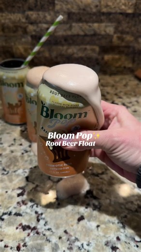 Root beer float @Bloom Nutrition #bloompop #healthysoda #rootbeer #rootbeerfloat