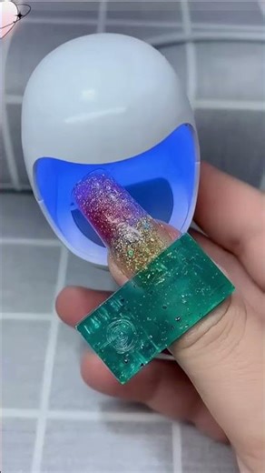 EASY POLYGEL TUTORIAL USING DUAL FORMS #SHORTS 💚💓