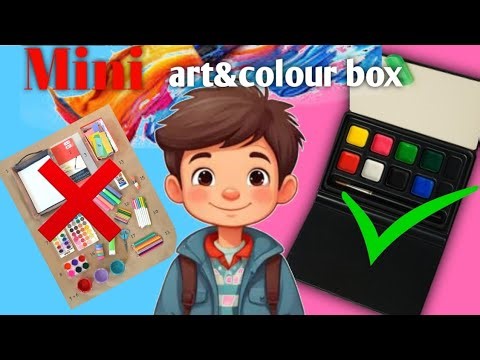 mini pocket colour and art box making. #craft