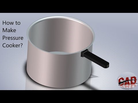 How to make Pressure Cooker in Solidworks | Solidworks tutorial for beginners
