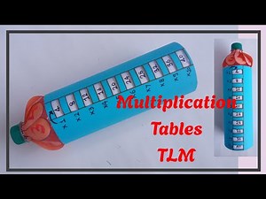 Multiplication tables tlm |Math tables Working model|Math project for class 1 ,2|