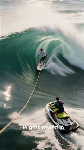 Riding an 80-Foot Liquid Skyscraper! 🏄‍♂️🌊 This Wave Is Taller Than a Building... And He Surfed It.