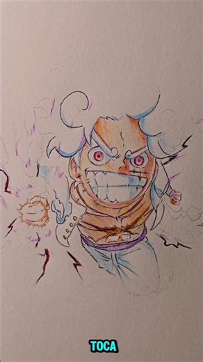 How to draw with multi-colored pens in under 30 seconds. #tutorial #luffygear5 #crosshatching