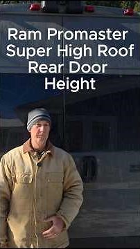Ram ProMaster Super High Roof Rear Door Height