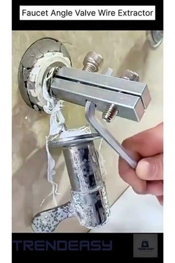 Faucet Angle Valve Broken Wire Extractor | Easy DIY Tool to Remove Stuck Screws Pipe Threads#shorts