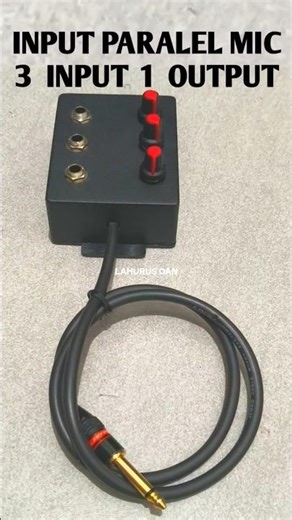 Input paralel mic 3 input 1 output #shorts