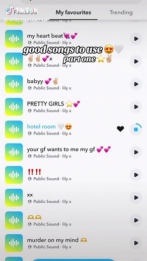 Best Songs for Snapchat: Good Music to Snap to in Your Hotel Room 💕🫶