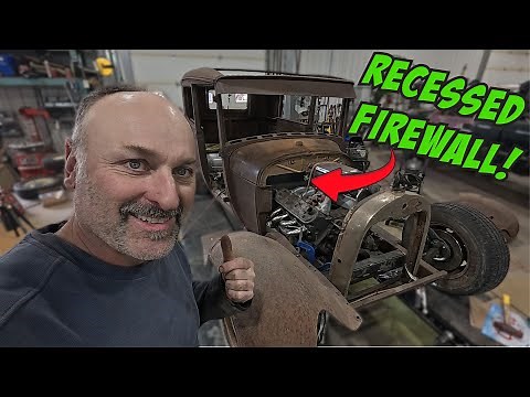 Building a recessed firewall for our Model A Sedan!