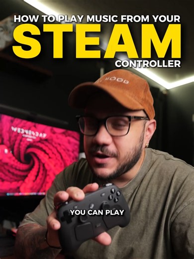 My steam controller can play MUSIC?! Yes, and here's how you can do it! #pc #pcgaming #steam #steamcontroller #tech